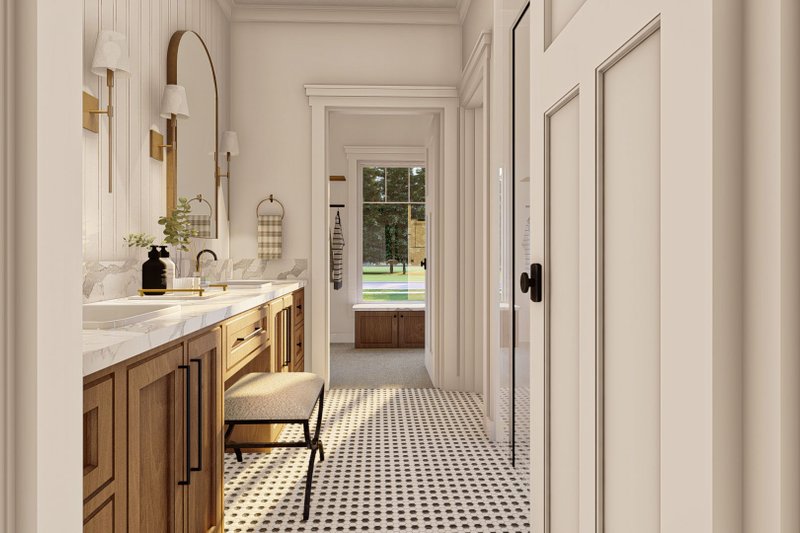 Architectural House Design - Interior - Master Bathroom for Cottage House Plan #455-116 - 2 bed, 2.5 bath