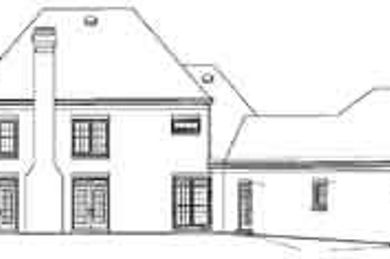 Exterior - Rear Elevation for Colonial House Plan #81-389 - 4 bed, 3.5 bath