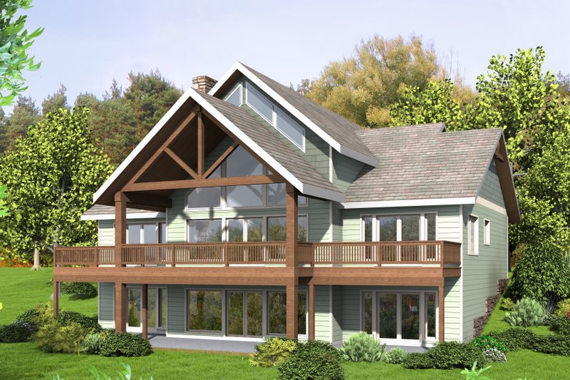 House Blueprint - Craftsman Exterior - Front Elevation Plan #117-900