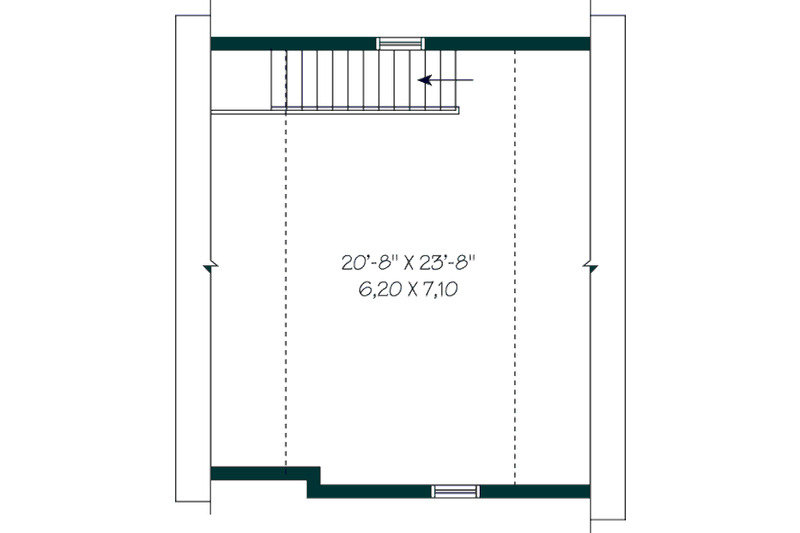 Architectural House Design - Floor Plan - Upper Floor for Country House Plan #23-2276, 0 bath