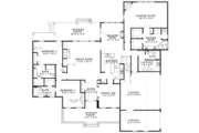 Ranch Style House Plan - 5 Beds 5 Baths 3419 Sq/Ft Plan #17-2050 