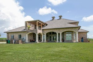 Exterior - Rear Elevation for Mediterranean House Plan #930-276 - 4 bed, 4.5 bath