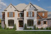 European Style House Plan - 4 Beds 3.5 Baths 4378 Sq/Ft Plan #17-3328 