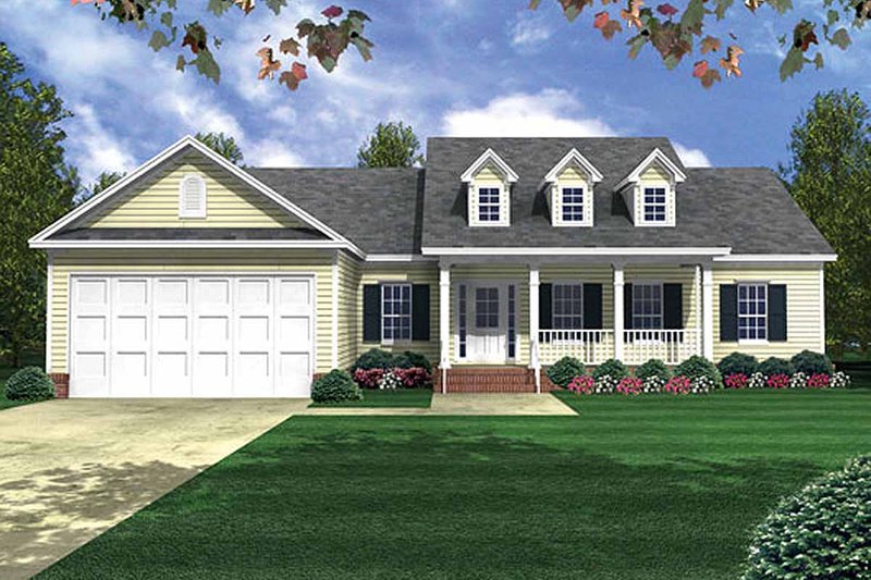 House Design - Country Exterior - Front Elevation Plan #21-149