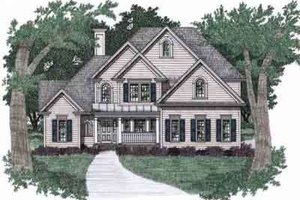 Traditional Exterior - Front Elevation Plan #129-127