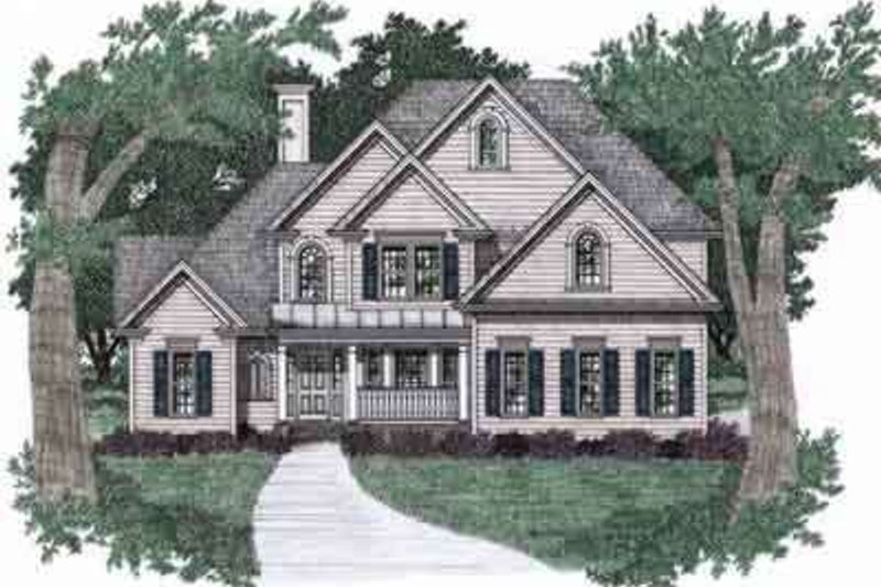 Home Plan - Traditional Exterior - Front Elevation Plan #129-127
