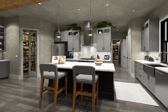 Interior - Kitchen for Cottage House Plan #120-287 - 3 bed, 2.5 bath