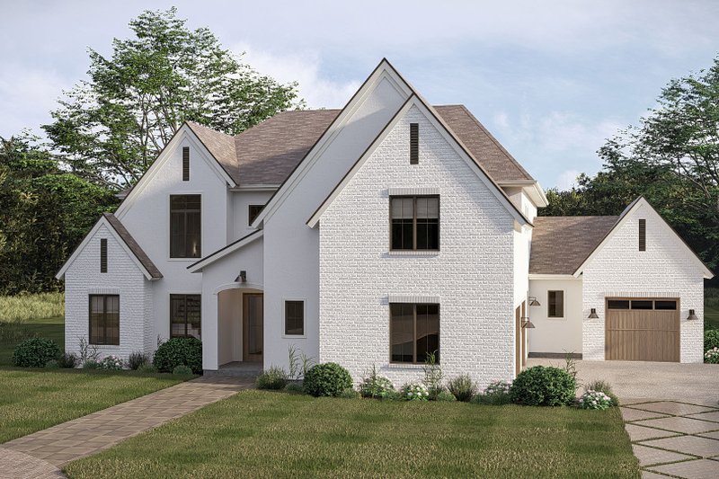 House Blueprint - Exterior - Other Elevation 2 for Cottage House Plan #455-803 - 5 bed, 4.5 bath