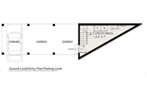 Modern design, 2 story studio plan, loft design, main floor plan