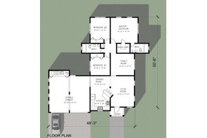 Floor Plan - Main Floor House Plan #495-2 - 3 bed, 2 bath