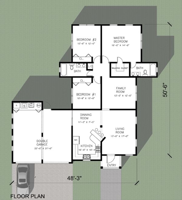 Architectural House Design - Floor Plan - Main Floor Plan #495-2
