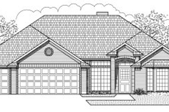 Exterior - Front Elevation for Traditional House Plan #65-483 - 4 bed, 2 bath