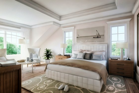 Interior - Master Bedroom for Farmhouse House Plan #51-1212 - 4 bed, 3.5 bath