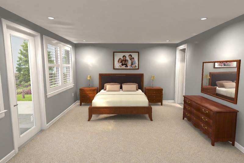 House Blueprint - Interior - Master Bedroom for Farmhouse House Plan #1060-488 - 3 bed, 2 bath