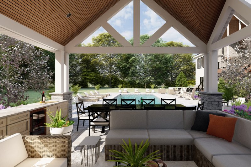 House Blueprint - Exterior - Outdoor Living 2 for Craftsman House Plan #1089-4, 0 bath