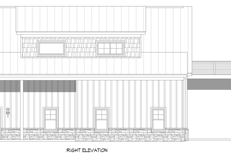 Architectural House Design - Exterior - Other Elevation 1 for Country House Plan #932-1417 - 2 bed, 2 bath