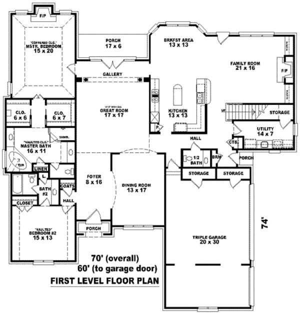 European Floor Plan - Main Floor Plan #81-1325