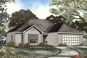 Exterior - Other Elevation for European House Plan #17-1107 - 3 bed, 2 bath