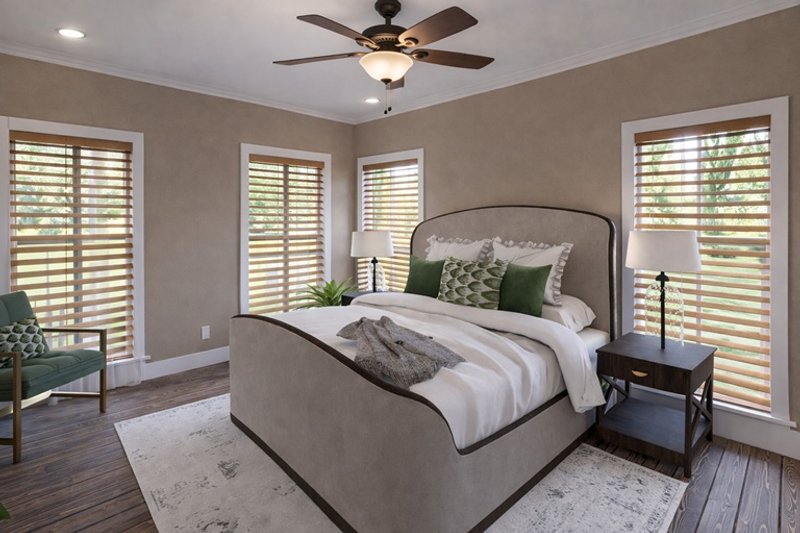 Dream House Plan - Interior - Master Bedroom for Farmhouse House Plan #44-311 - 3 bed, 2 bath