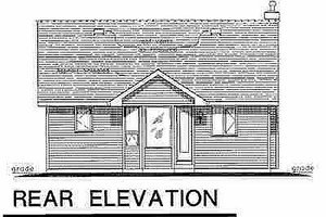 Exterior - Rear Elevation for Cottage House Plan #18-1048 - 1 bed, 1 bath