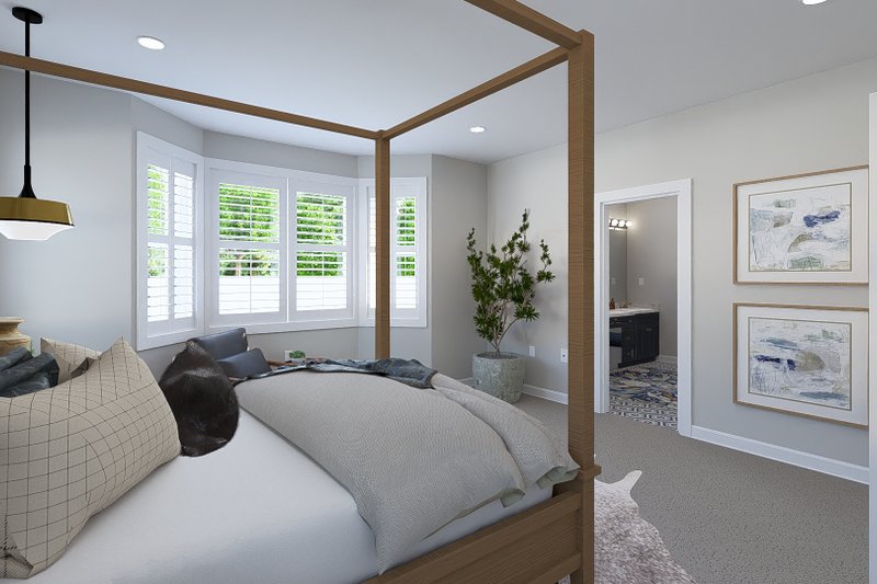 Home Plan - Interior - Master Bedroom 1 for Farmhouse House Plan #1060-218 - 3 bed, 2 bath