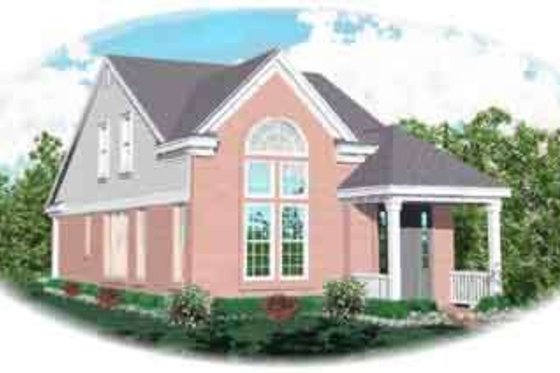 Exterior - Front Elevation for Contemporary House Plan #81-452 - 4 bed, 2.5 bath