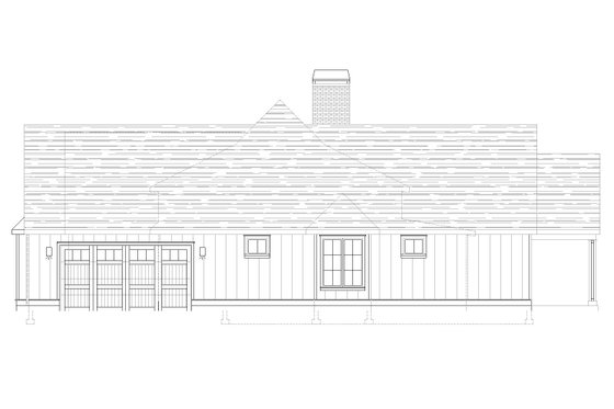 Exterior - Other Elevation for European House Plan #1105-17 - 3 bed, 2.5 bath