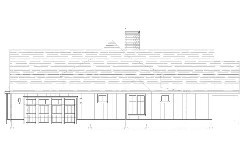 House Blueprint - Exterior - Other Elevation for European House Plan #1105-17 - 3 bed, 2.5 bath