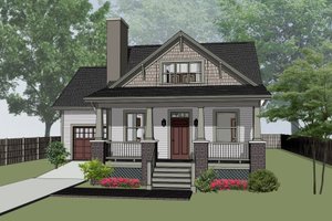 Farmhouse Exterior - Front Elevation Plan #79-335