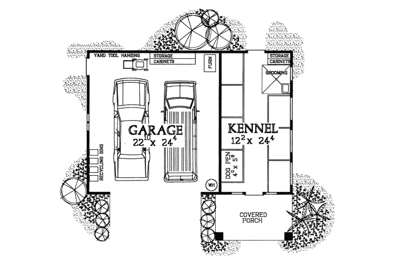 Home Plan - Floor Plan - Main Floor for Traditional House Plan #72-268, 0 bath