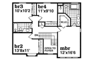 Craftsman Style House Plan - 4 Beds 2.5 Baths 2116 Sq/Ft Plan #47-356 