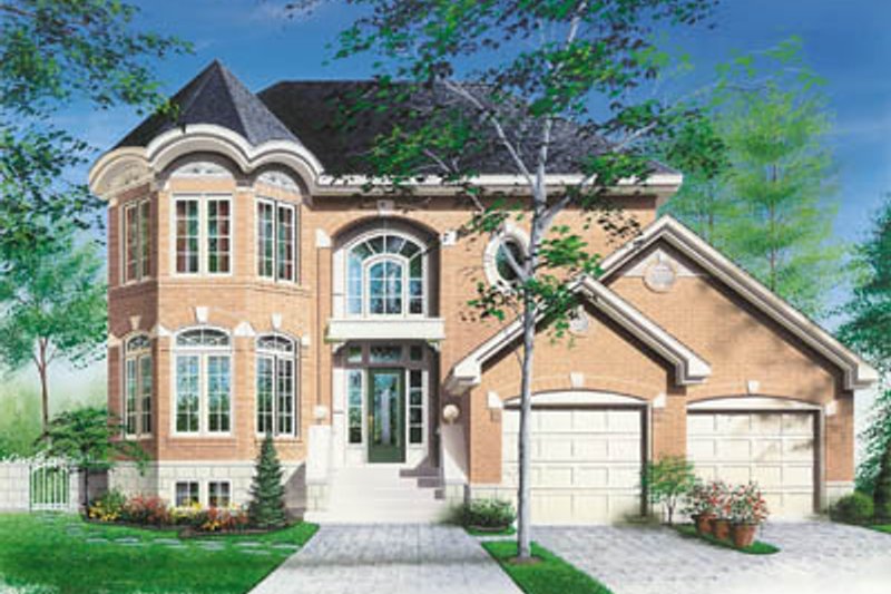 Architectural House Design - European Exterior - Front Elevation Plan #23-275