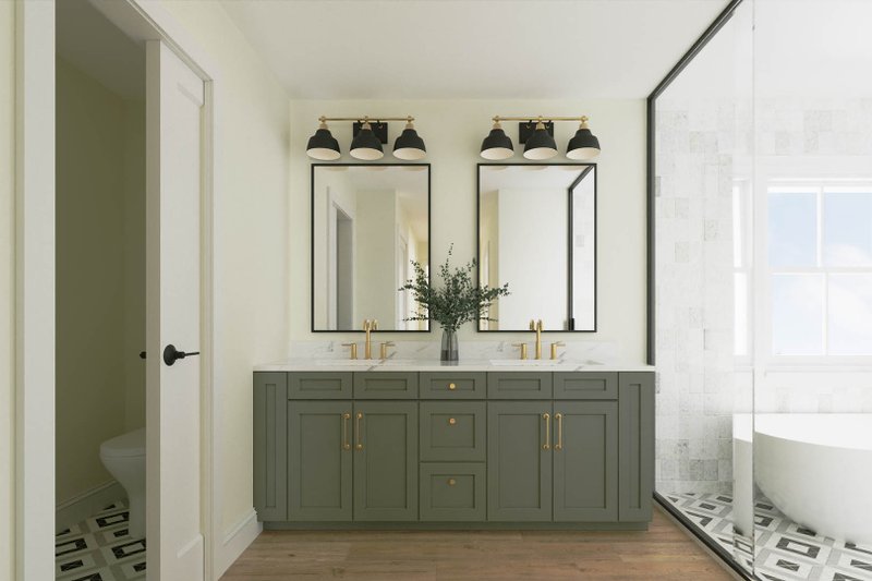 Home Plan - Interior - Master Bathroom for Farmhouse House Plan #461-102 - 4 bed, 3 bath