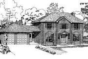 Colonial Style House Plan - 4 Beds 2.5 Baths 2463 Sq/Ft Plan #47-131 