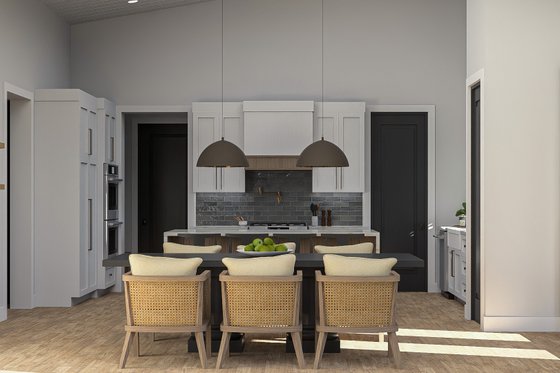 Interior - Dining Room for Barndominium House Plan #455-405 - 2 bed, 2 bath