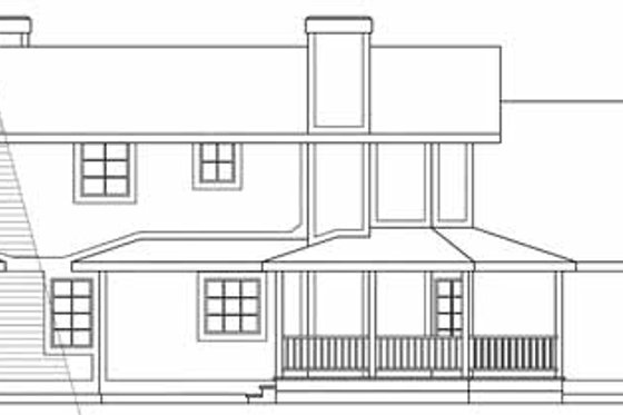 Exterior - Other Elevation for Traditional House Plan #124-103 - 3 bed, 2.5 bath