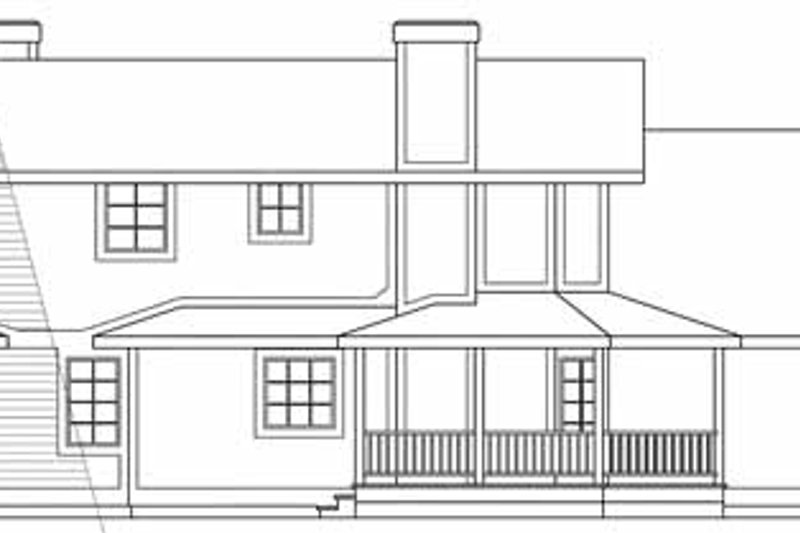 Home Plan - Exterior - Other Elevation for Traditional House Plan #124-103 - 3 bed, 2.5 bath
