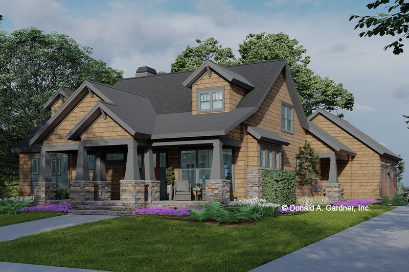 House Design - Exterior - Front Elevation 5 for Craftsman House Plan #929-1185 - 3 bed, 2.5 bath
