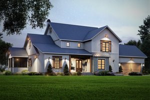 Exterior - Front Elevation 5 for Farmhouse House Plan #54-572 - 4 bed, 4.5 bath