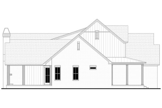 Exterior - Other Elevation 1 for Farmhouse House Plan #430-399 - 5 bed, 3.5 bath