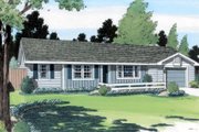 Ranch Style House Plan - 3 Beds 2 Baths 984 Sq/Ft Plan #312-542 