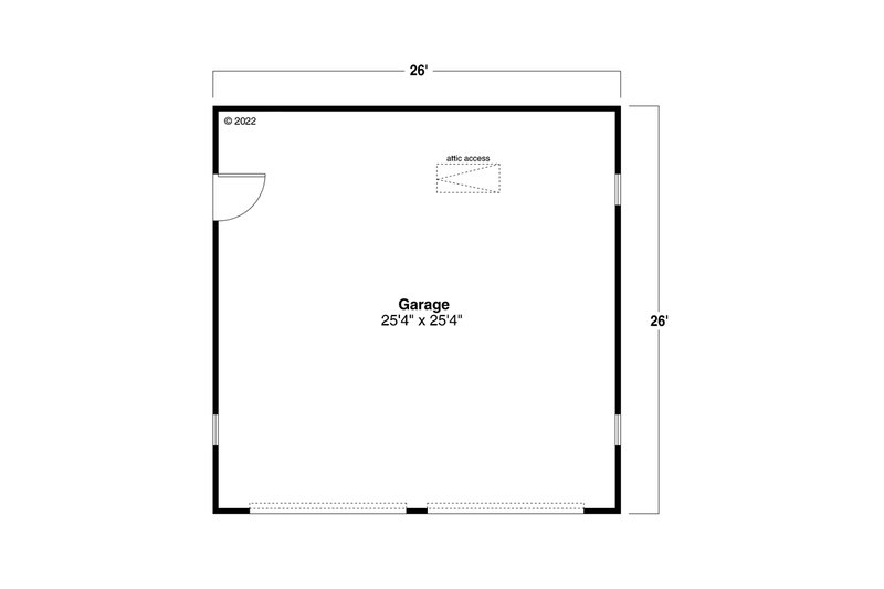 Home Plan - Floor Plan - Main Floor for Craftsman House Plan #124-631, 0 bath