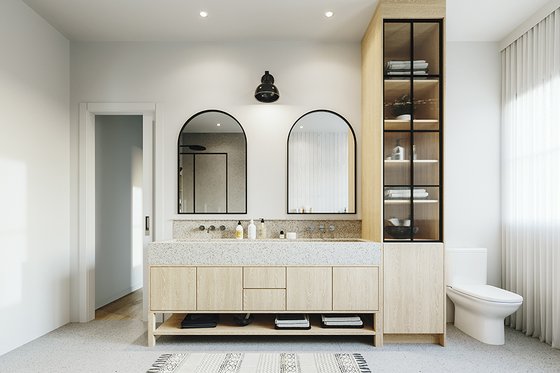 Interior - Master Bathroom 2 for Farmhouse House Plan #23-2776 - 3 bed, 1.5 bath