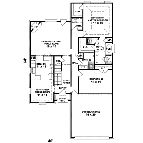 Traditional Floor Plan - Main Floor Plan #81-527