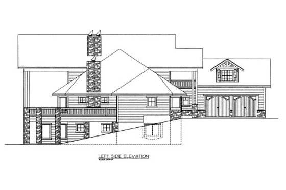Exterior - Other Elevation 1 for Craftsman House Plan #117-617 - 4 bed, 4.5 bath