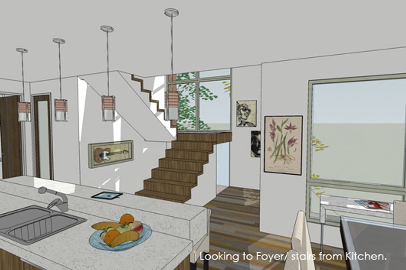 Architectural House Design - Photo 5 for Modern House Plan #484-1 - 3 bed, 3.5 bath