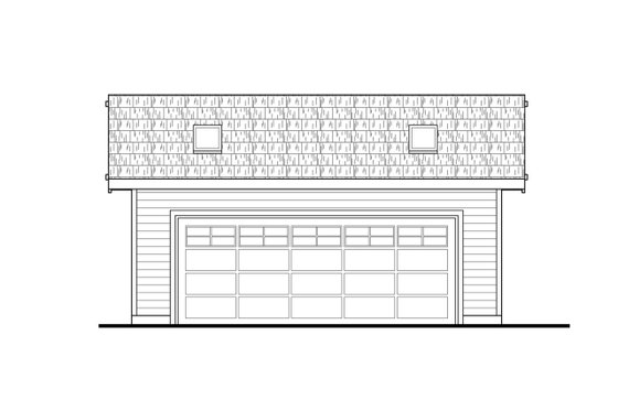 Exterior - Front Elevation for Craftsman House Plan #124-1093, 0 bath