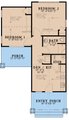 Craftsman Style House Plan - 2 Beds 1 Baths 696 Sq/Ft Plan #923-220 