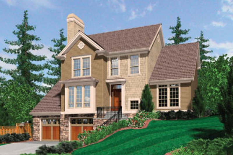 Home Plan - Traditional Exterior - Front Elevation Plan #48-397