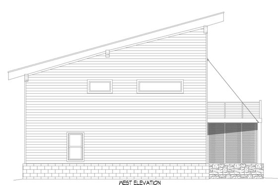 Exterior - Other Elevation for Contemporary House Plan #932-548 - 2 bed, 2.5 bath